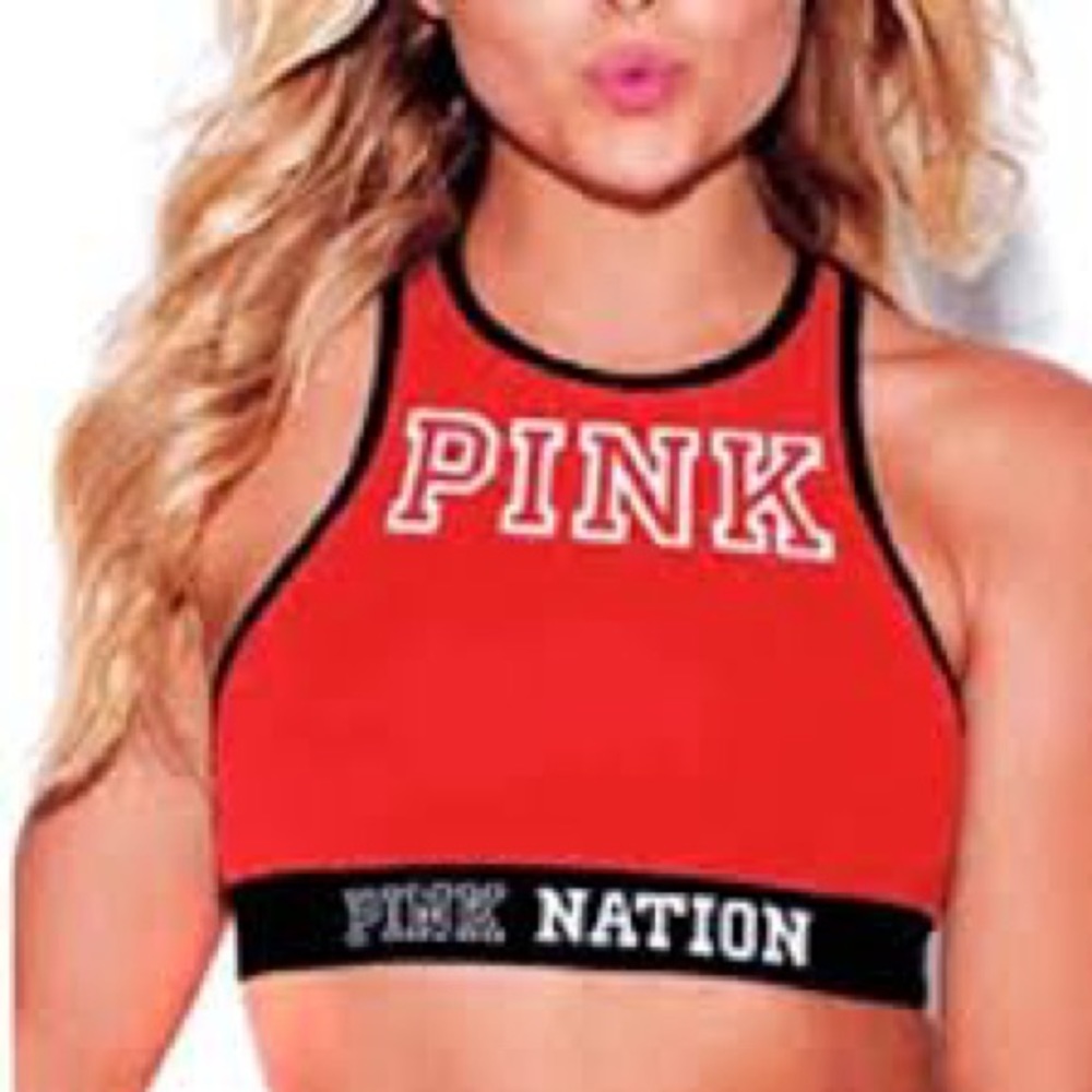 Victorias Secret PINK Red Sports Bra